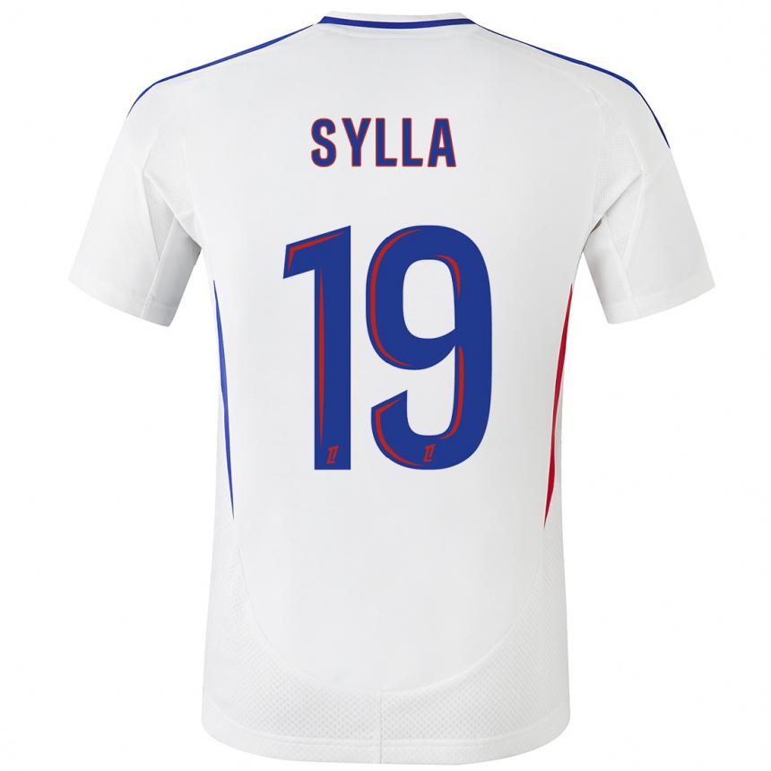 Vyrai Kysha Sylla #19 Balta Mėlyna Namų Marškinėliai 2024/25 T-Shirt