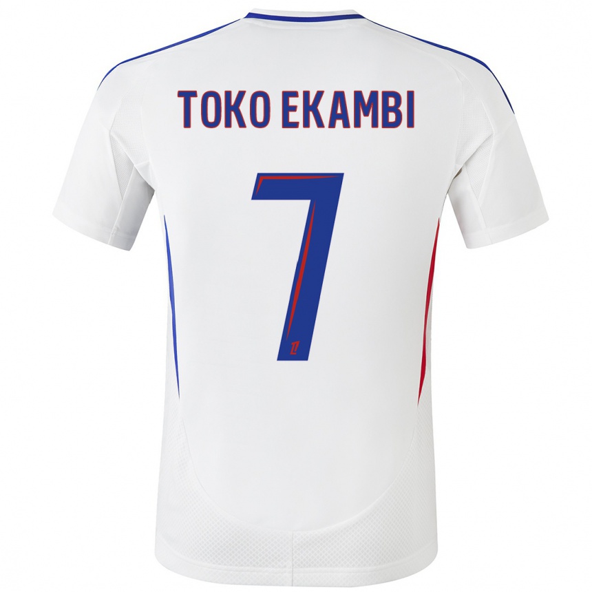 Vyrai Karl Toko Ekambi #7 Balta Mėlyna Namų Marškinėliai 2024/25 T-Shirt