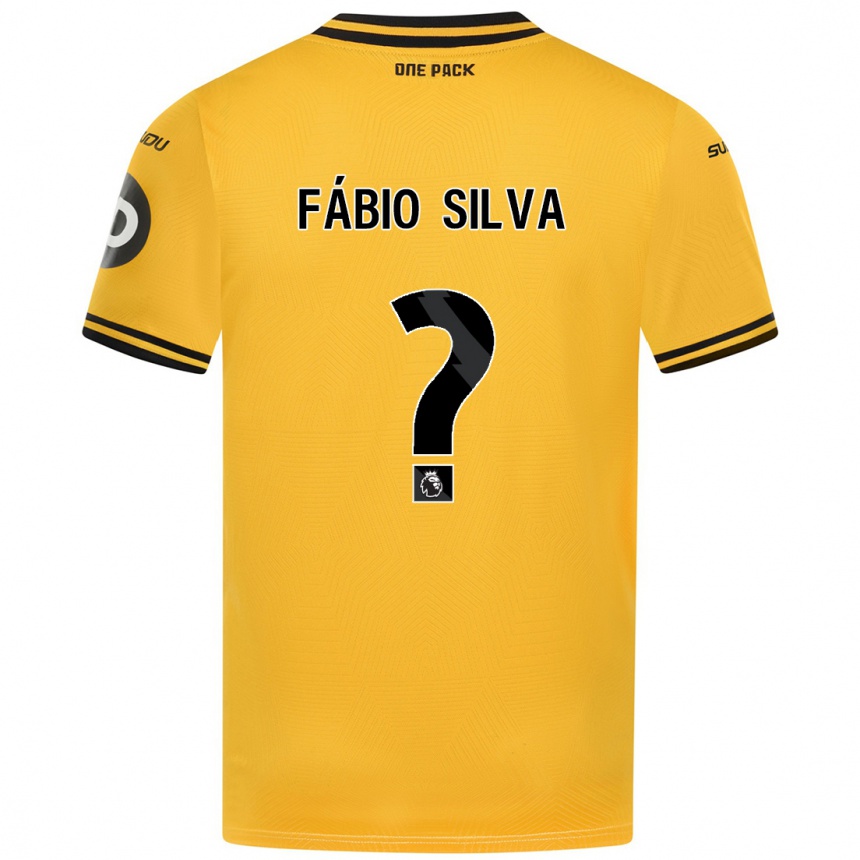 Vyrai Fábio Silva #0 Geltona Namų Marškinėliai 2024/25 T-Shirt