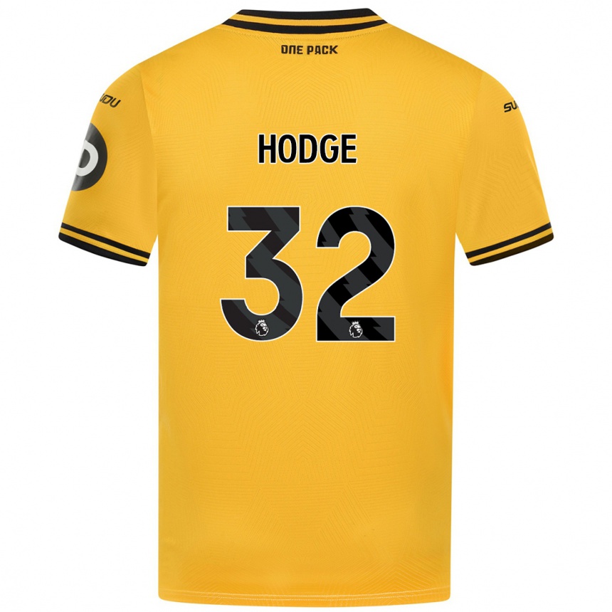 Vyrai Joe Hodge #32 Geltona Namų Marškinėliai 2024/25 T-Shirt