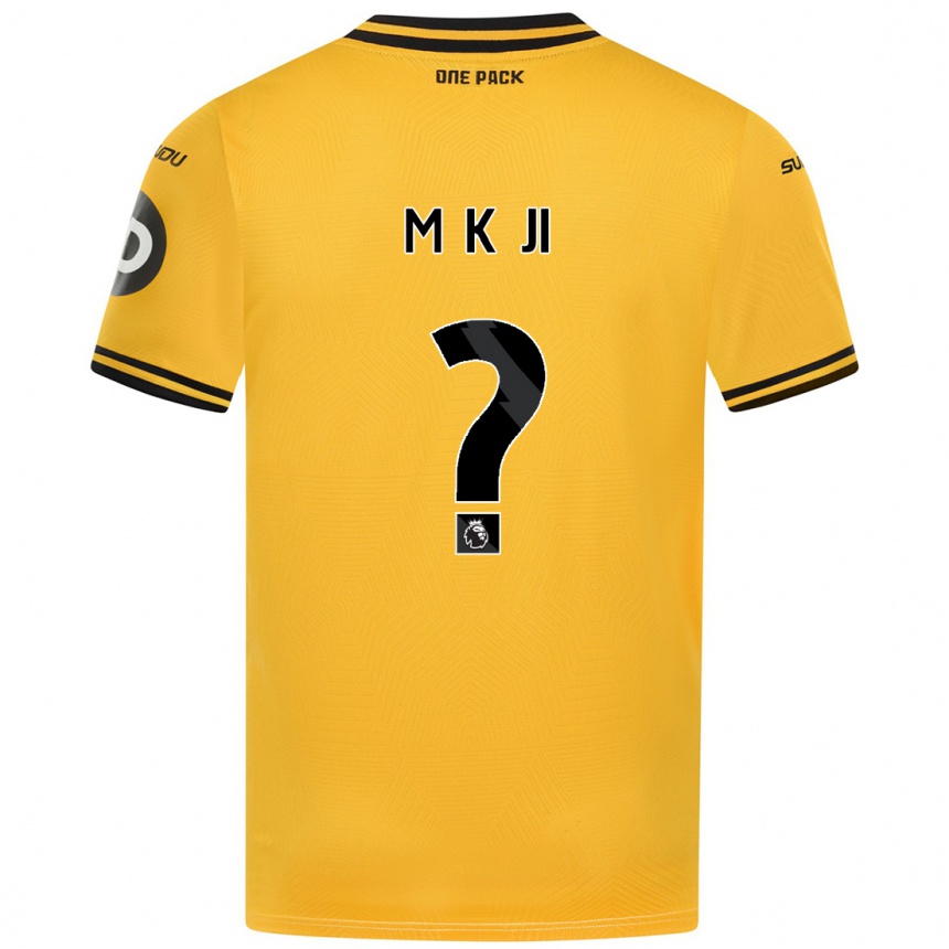 Vyrai Min-Kyu Ji #0 Geltona Namų Marškinėliai 2024/25 T-Shirt