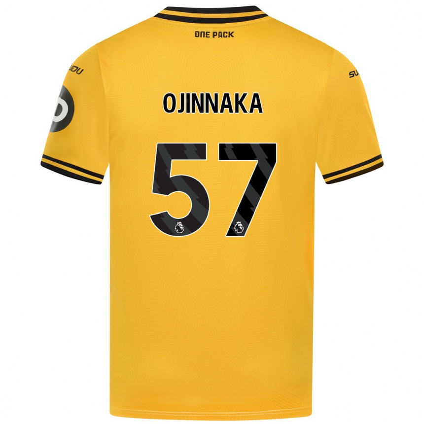 Vyrai Temple Ojinnaka #57 Geltona Namų Marškinėliai 2024/25 T-Shirt