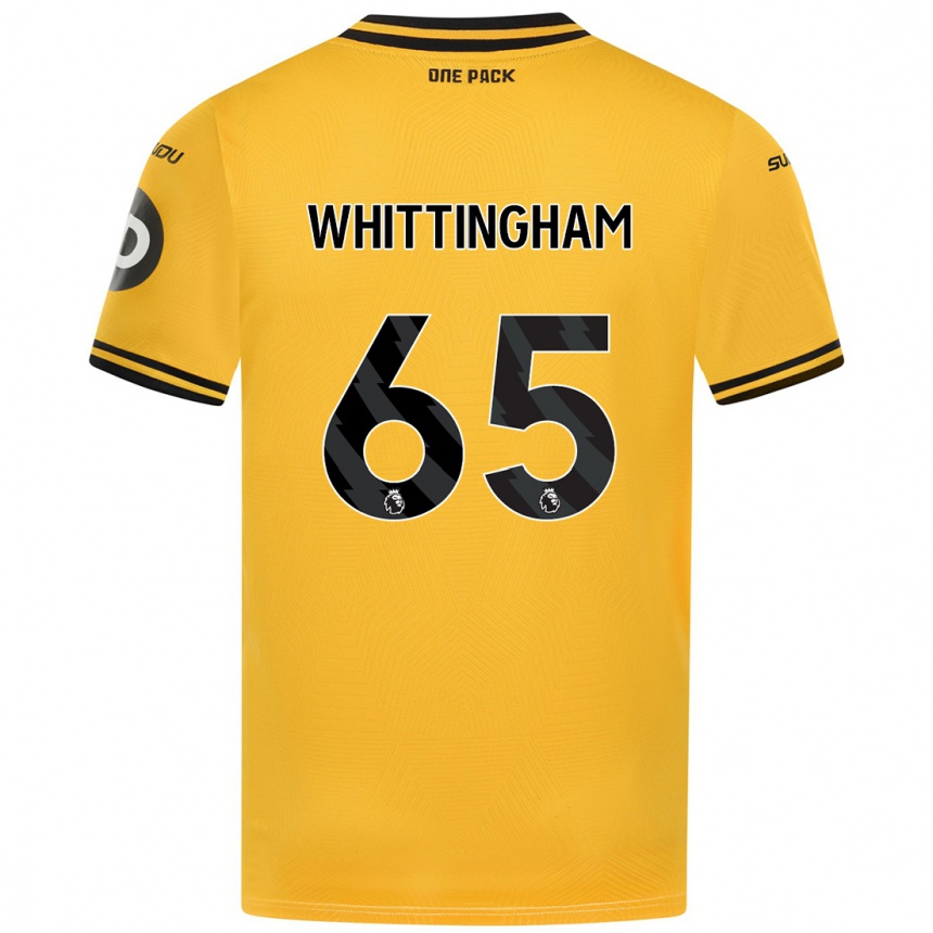 Vyrai Matthew Whittingham #65 Geltona Namų Marškinėliai 2024/25 T-Shirt