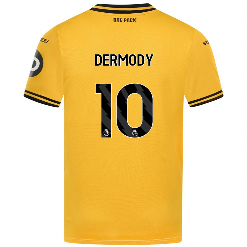 Vyrai Helen Dermody #10 Geltona Namų Marškinėliai 2024/25 T-Shirt