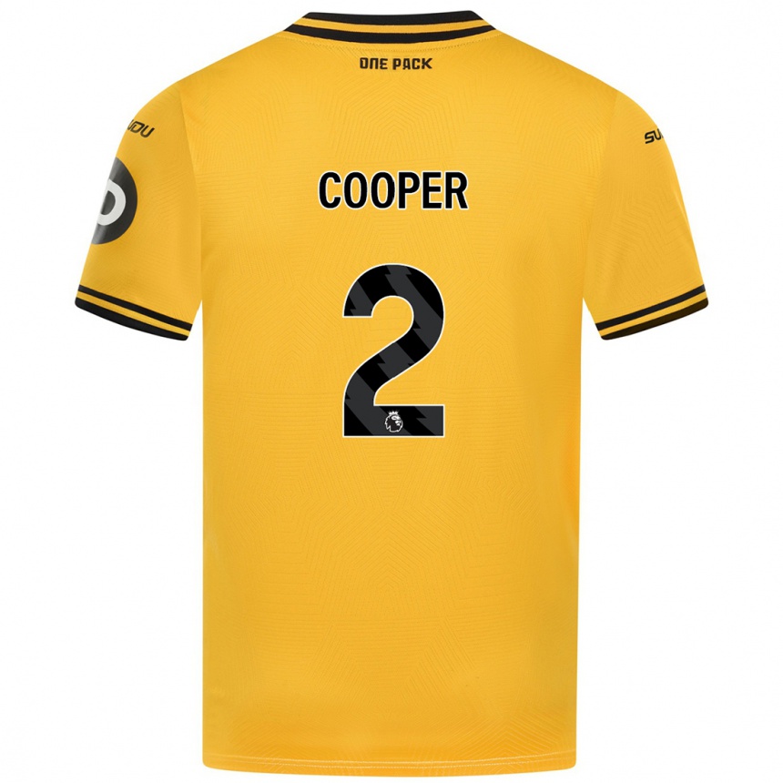 Vyrai Laura Cooper #2 Geltona Namų Marškinėliai 2024/25 T-Shirt