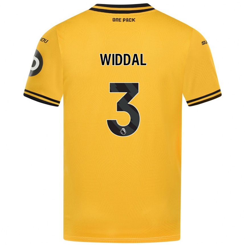 Vyrai Natalie Widdal #3 Geltona Namų Marškinėliai 2024/25 T-Shirt