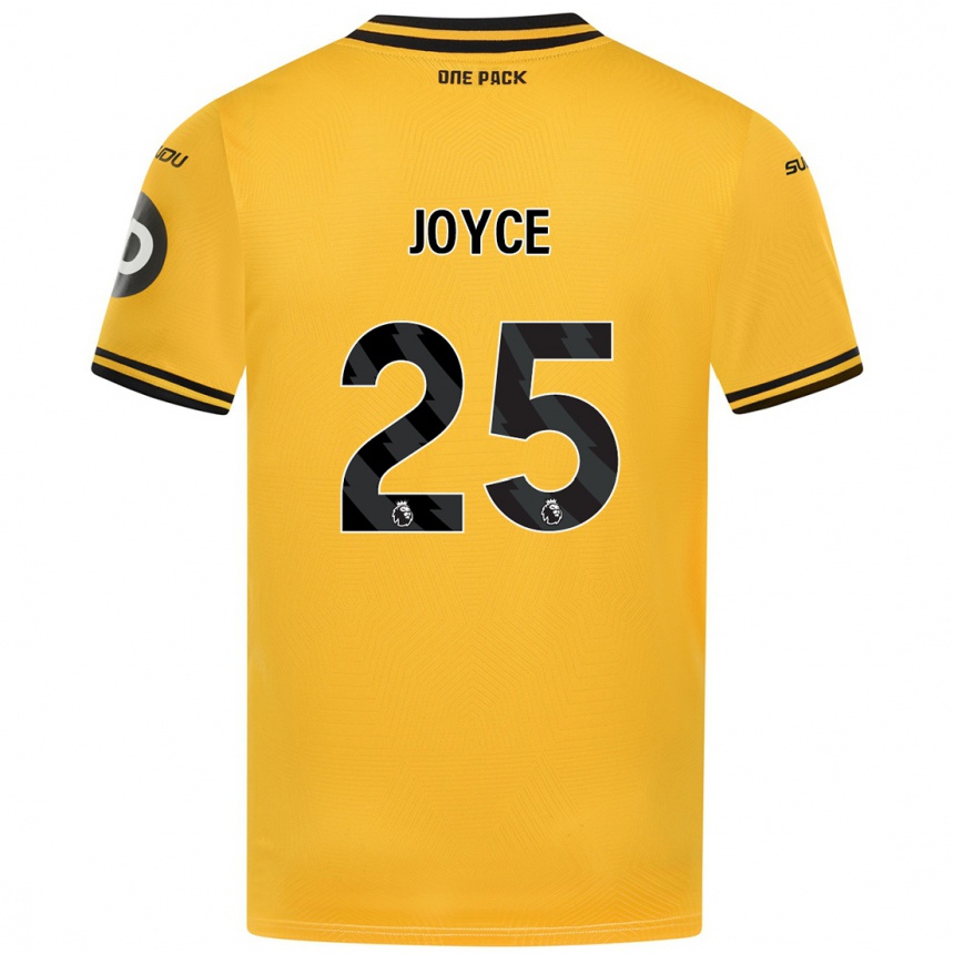 Vyrai Leonie Joyce #25 Geltona Namų Marškinėliai 2024/25 T-Shirt