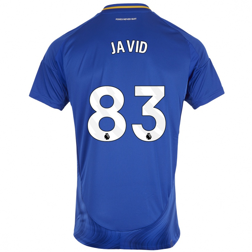 Vyrai Abdullah Javid #83 Mėlyna Balta Namų Marškinėliai 2024/25 T-Shirt