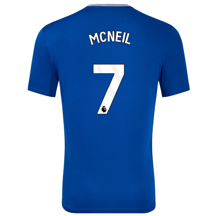 Vyrai Dwight Mcneil #7 Mėlyna Su Namų Marškinėliai 2024/25 T-Shirt