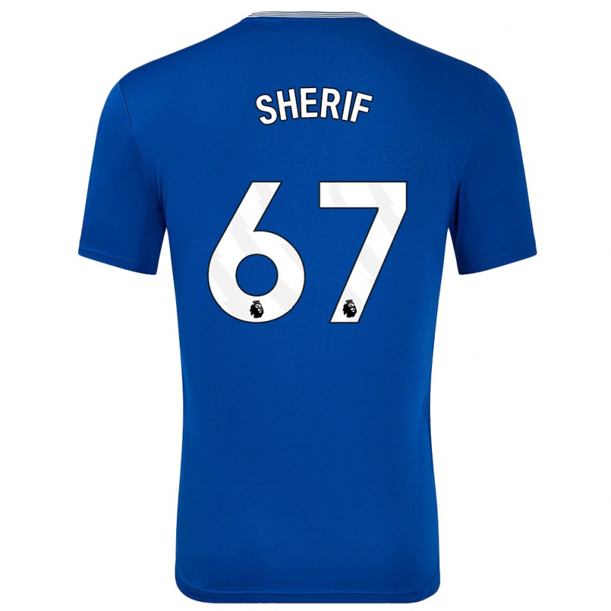 Vyrai Martin Sherif #67 Mėlyna Su Namų Marškinėliai 2024/25 T-Shirt