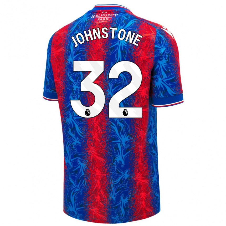 Vyrai Sam Johnstone #32 Raudonos Mėlynos Juostelės Namų Marškinėliai 2024/25 T-Shirt