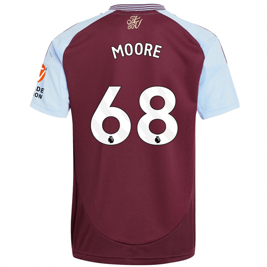 Vyrai Kobei Moore #68 Burgundijos Dangaus Mėlynas Namų Marškinėliai 2024/25 T-Shirt