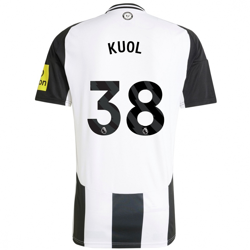 Vyrai Garang Kuol #38 Balta Juoda Namų Marškinėliai 2024/25 T-Shirt