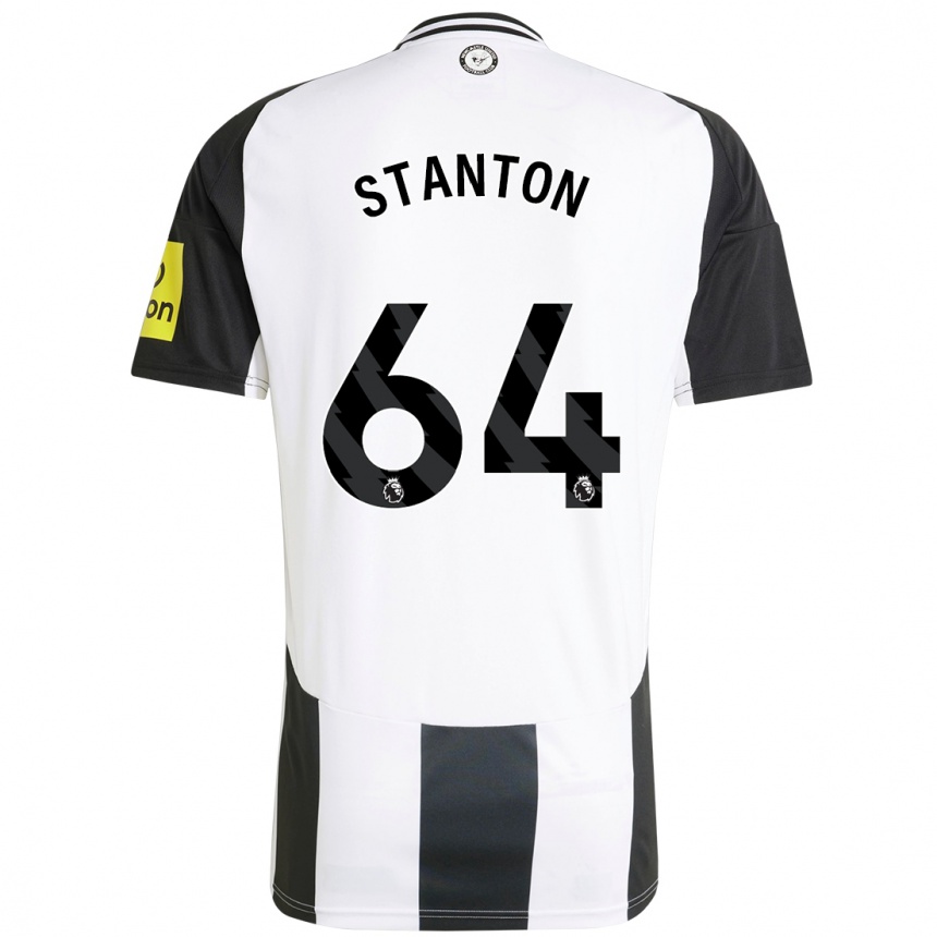 Vyrai Ellis Stanton #64 Balta Juoda Namų Marškinėliai 2024/25 T-Shirt