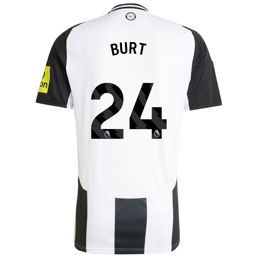 Vyrai Daisy Burt #24 Balta Juoda Namų Marškinėliai 2024/25 T-Shirt