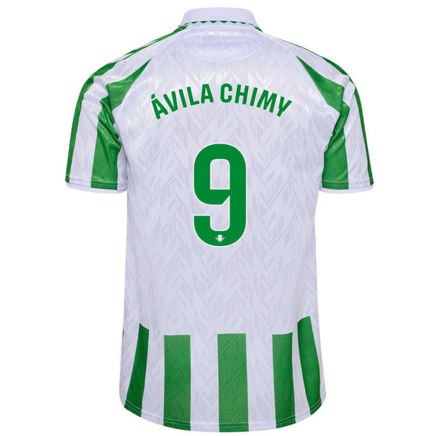 Vyrai Chimy Ávila #9 Žalia Baltos Juostelės Namų Marškinėliai 2024/25 T-Shirt