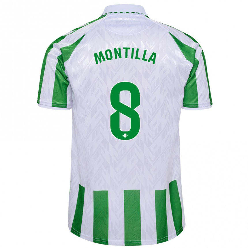 Vyrai Natalia Montilla #8 Žalia Baltos Juostelės Namų Marškinėliai 2024/25 T-Shirt