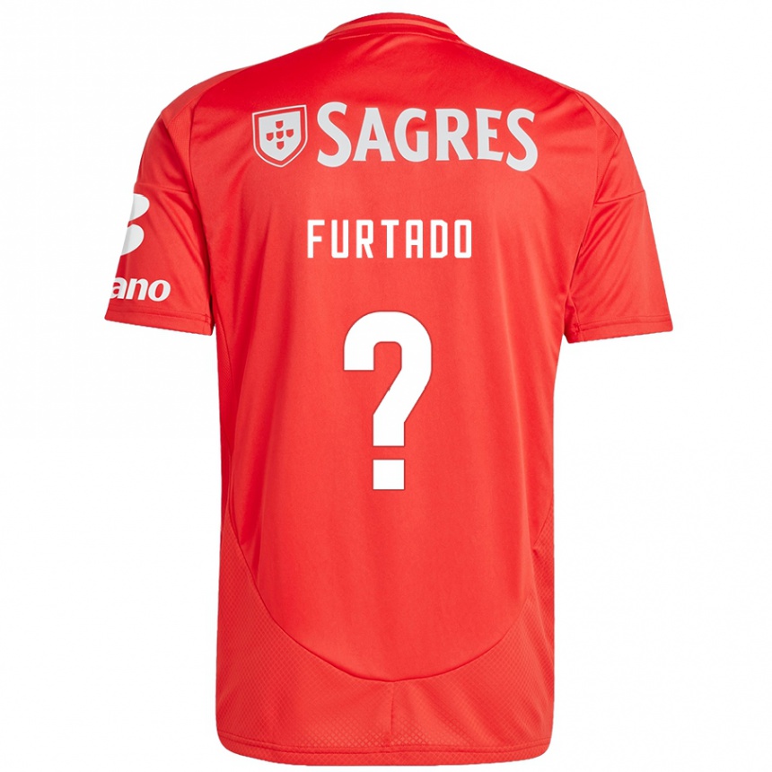 Vyrai Mauro Furtado #0 Raudona Balta Namų Marškinėliai 2024/25 T-Shirt