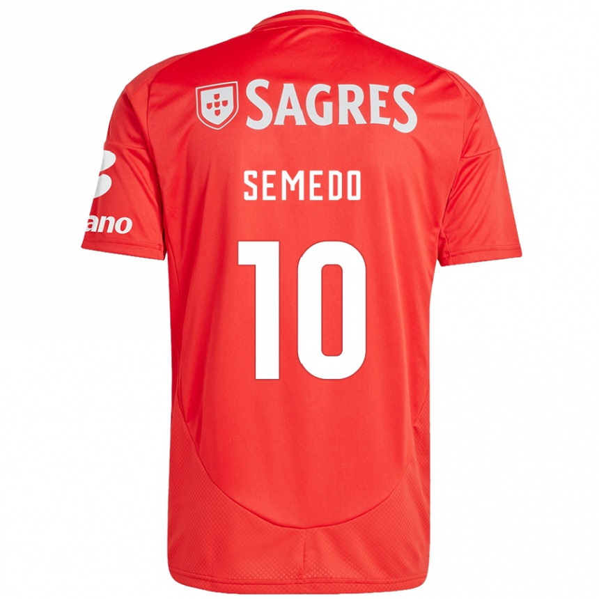 Vyrai Andreson Semedo #10 Raudona Balta Namų Marškinėliai 2024/25 T-Shirt