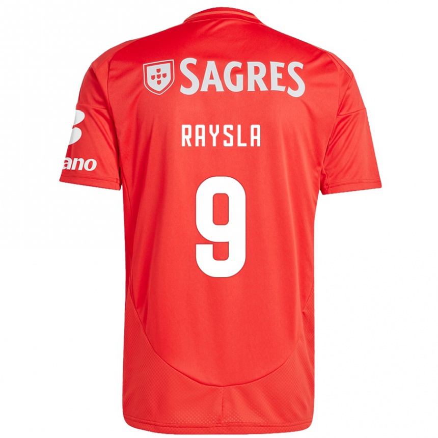 Vyrai Nycole Raysla #9 Raudona Balta Namų Marškinėliai 2024/25 T-Shirt