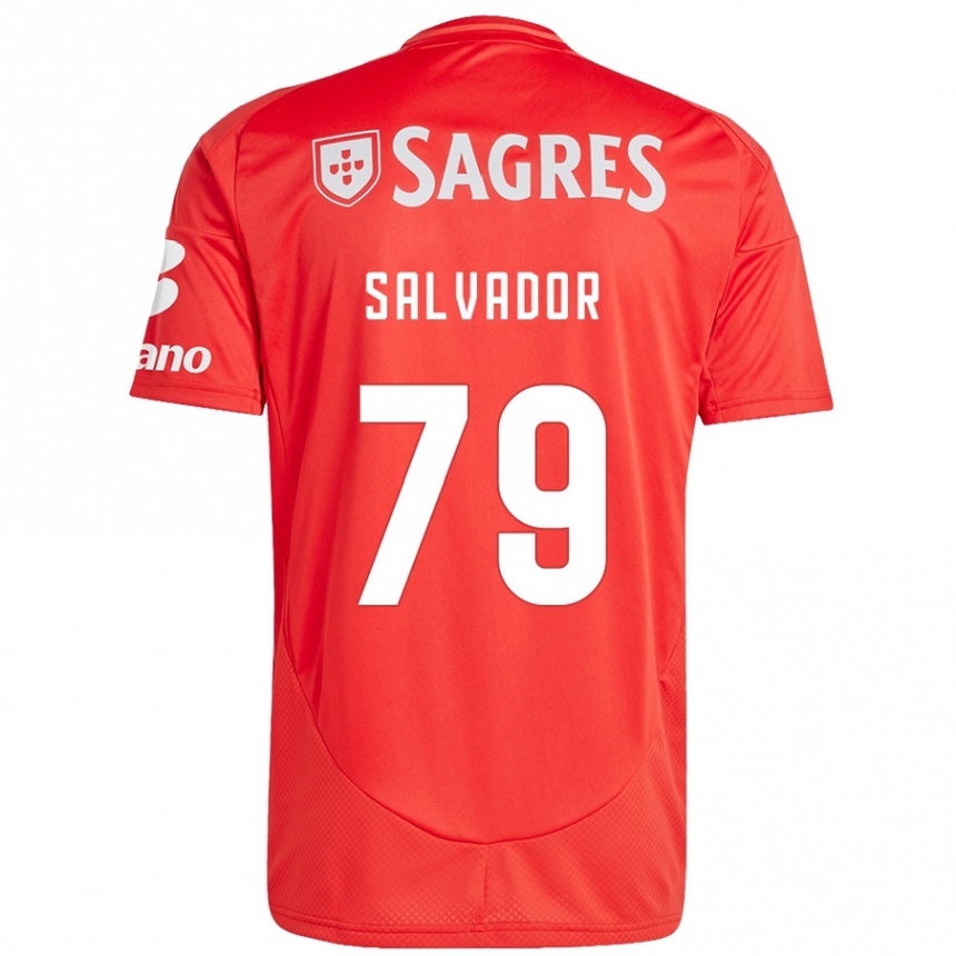 Vyrai Marta Salvador #79 Raudona Balta Namų Marškinėliai 2024/25 T-Shirt