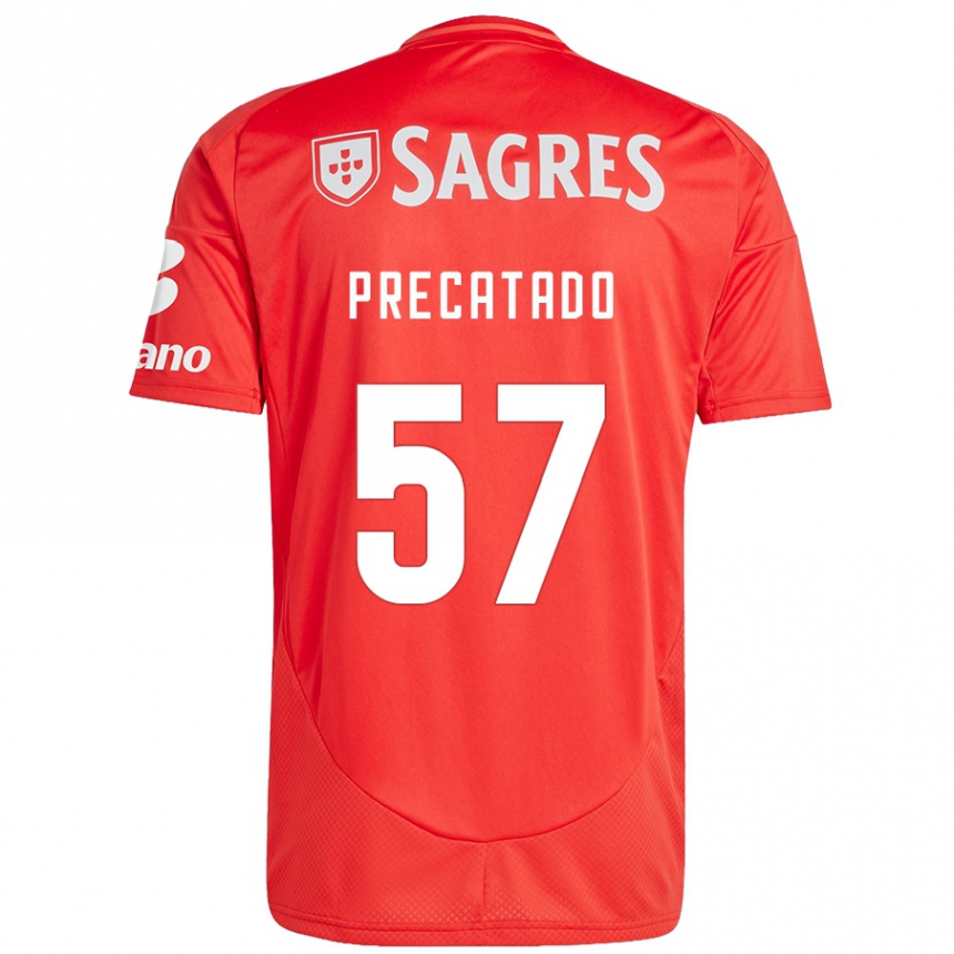 Vyrai Precatado #57 Raudona Balta Namų Marškinėliai 2024/25 T-Shirt