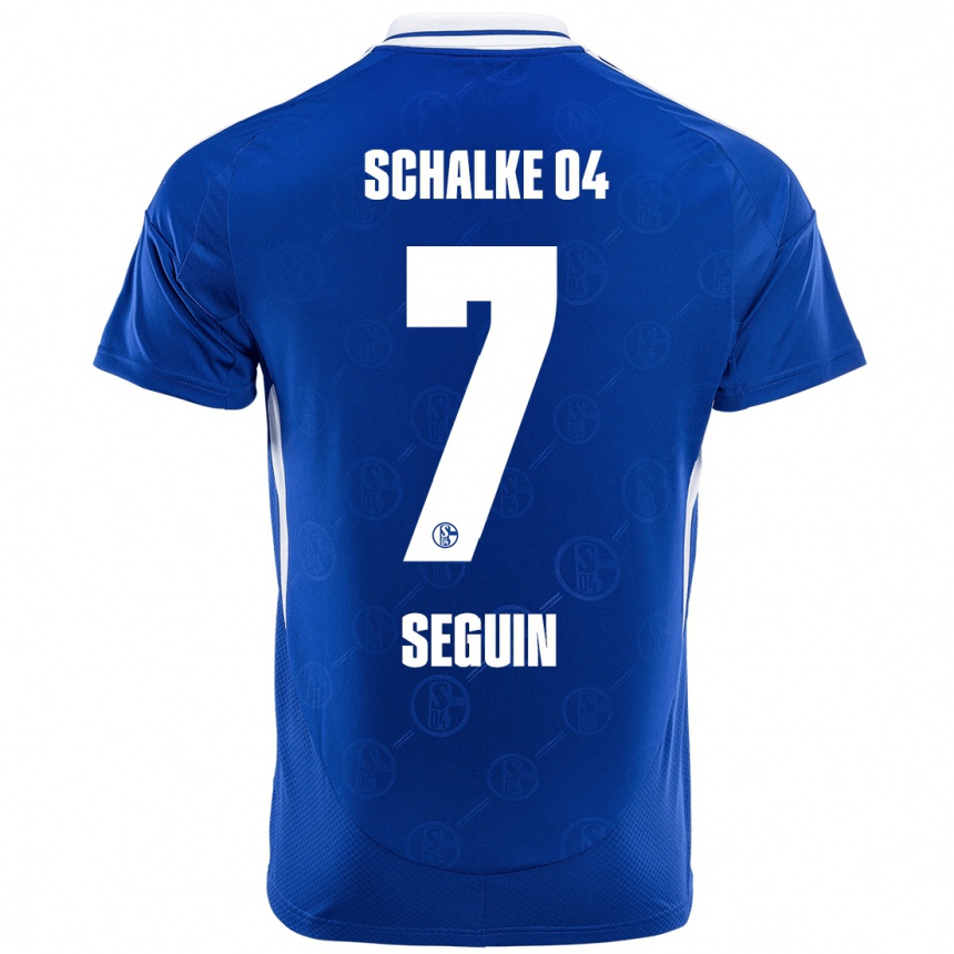 Vyrai Paul Seguin #7 Karališkoji Mėlyna Namų Marškinėliai 2024/25 T-Shirt