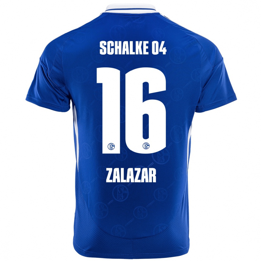 Vyrai Mauro Zalazar #16 Karališkoji Mėlyna Namų Marškinėliai 2024/25 T-Shirt