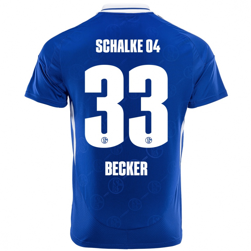 Vyrai Vitalie Becker #33 Karališkoji Mėlyna Namų Marškinėliai 2024/25 T-Shirt