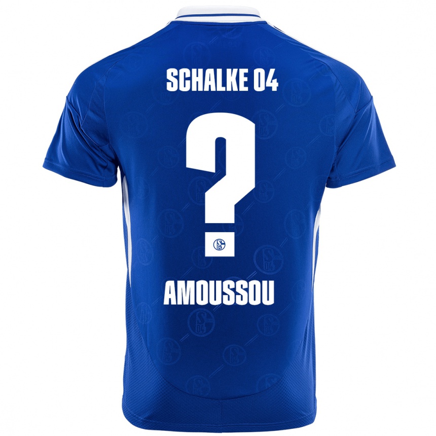 Vyrai Zaid Amoussou #0 Karališkoji Mėlyna Namų Marškinėliai 2024/25 T-Shirt