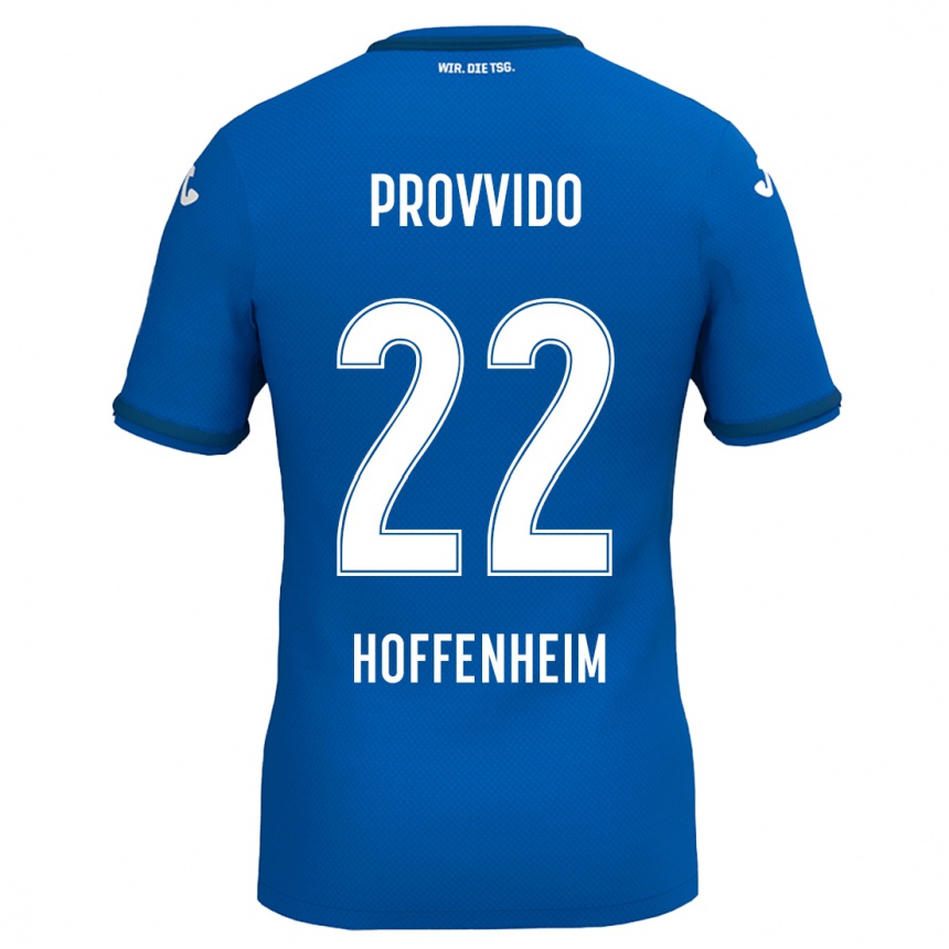 Vyrai Luca Provvido #22 Karališkoji Mėlyna Namų Marškinėliai 2024/25 T-Shirt