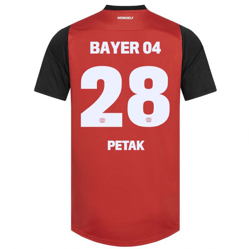 Vyrai Raoul Petak #28 Raudona Juoda Namų Marškinėliai 2024/25 T-Shirt