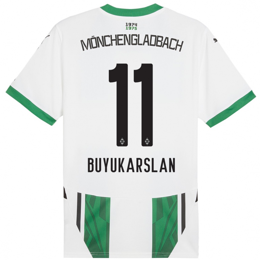 Vyrai Oguzcan Büyükarslan #11 Balta Žalia Namų Marškinėliai 2024/25 T-Shirt