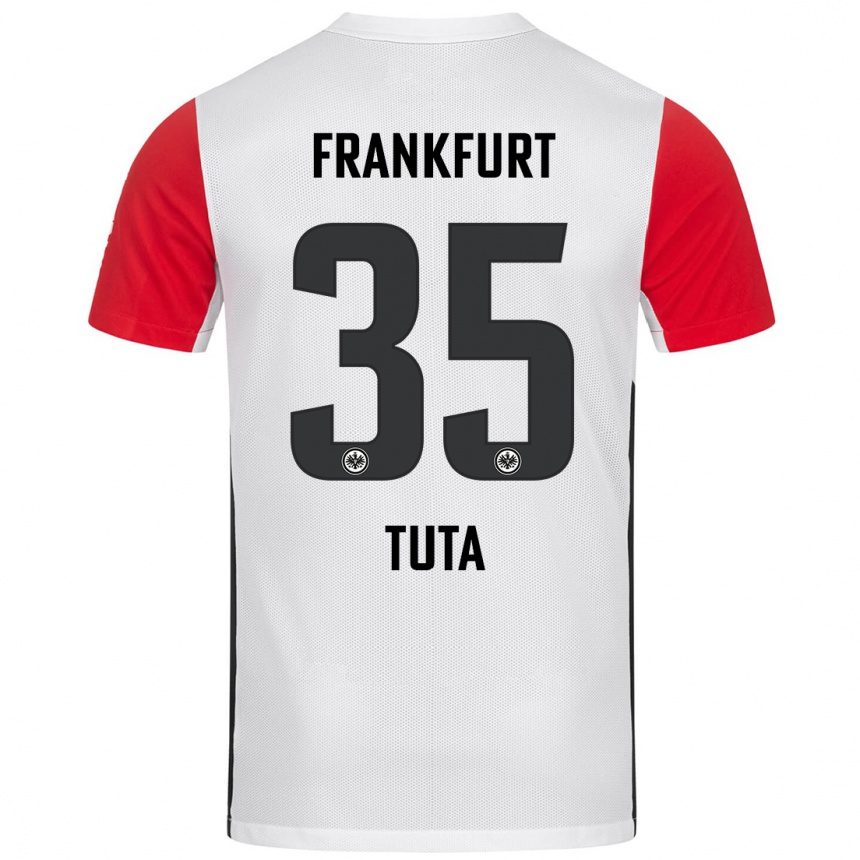 Vyrai Tuta #35 Balta Raudona Namų Marškinėliai 2024/25 T-Shirt