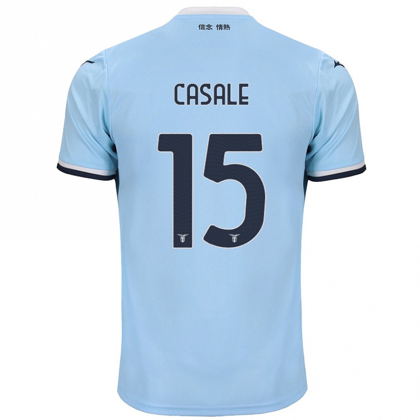 Vyrai Nicolò Casale #15 Mėlyna Namų Marškinėliai 2024/25 T-Shirt