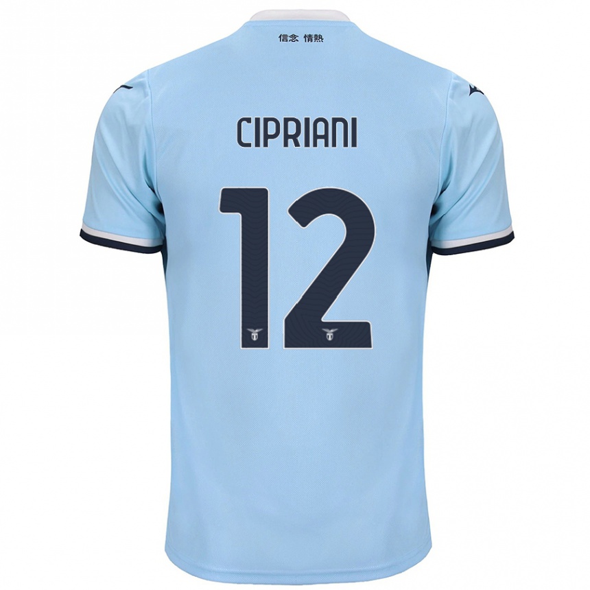 Vyrai Alessio Cipriani #12 Mėlyna Namų Marškinėliai 2024/25 T-Shirt