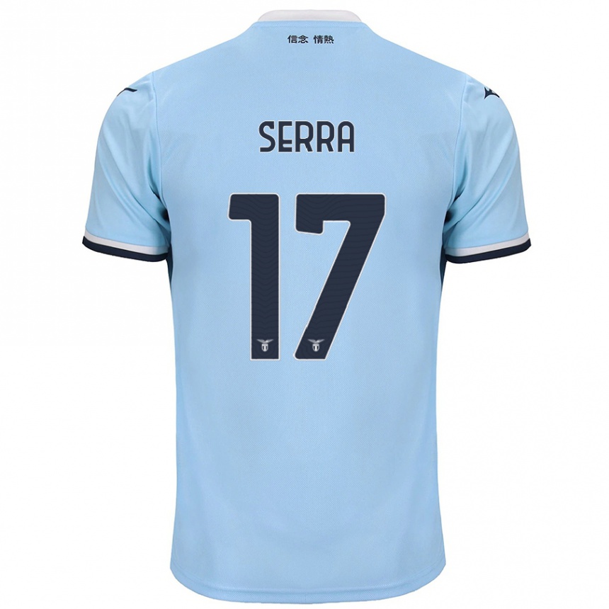 Vyrai Federico Serra #17 Mėlyna Namų Marškinėliai 2024/25 T-Shirt