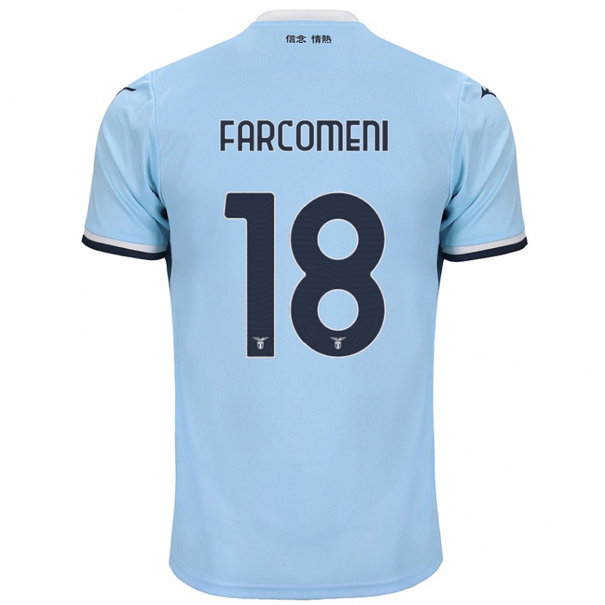 Vyrai Valerio Farcomeni #18 Mėlyna Namų Marškinėliai 2024/25 T-Shirt