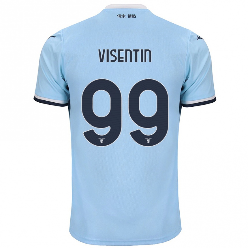 Vyrai Noemi Visentin #99 Mėlyna Namų Marškinėliai 2024/25 T-Shirt