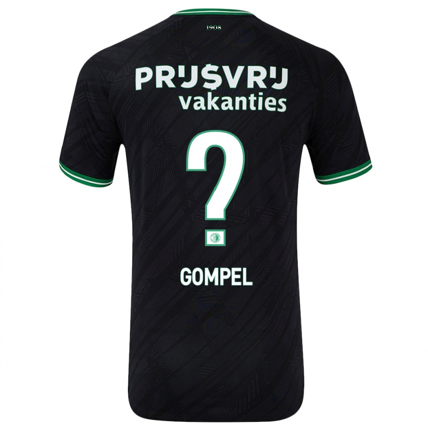 Vyrai Moreno Gompel #0 Juoda Žalia Išvykos Marškinėliai 2024/25 T-Shirt