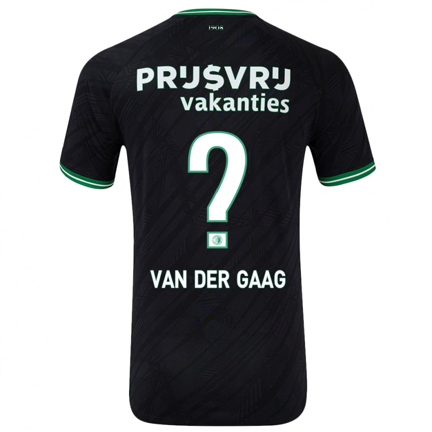 Vyrai Bo Van Der Gaag #0 Juoda Žalia Išvykos Marškinėliai 2024/25 T-Shirt