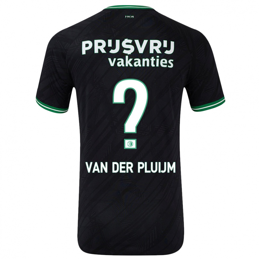 Vyrai Marvin Van Der Pluijm #0 Juoda Žalia Išvykos Marškinėliai 2024/25 T-Shirt