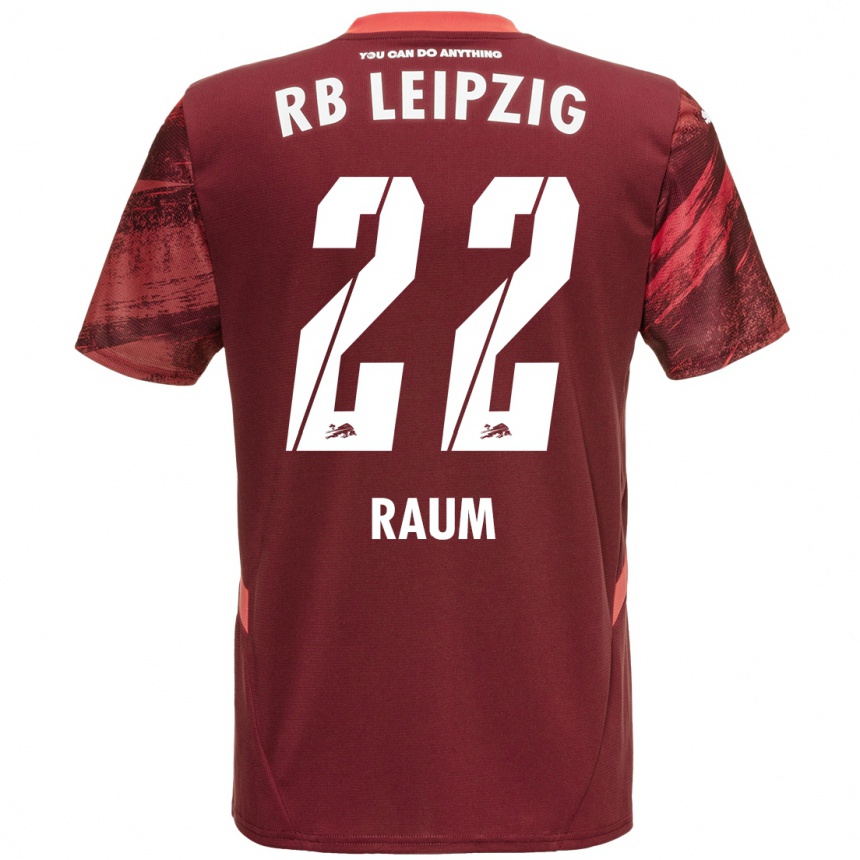 Vyrai David Raum #22 Burgundija Išvykos Marškinėliai 2024/25 T-Shirt