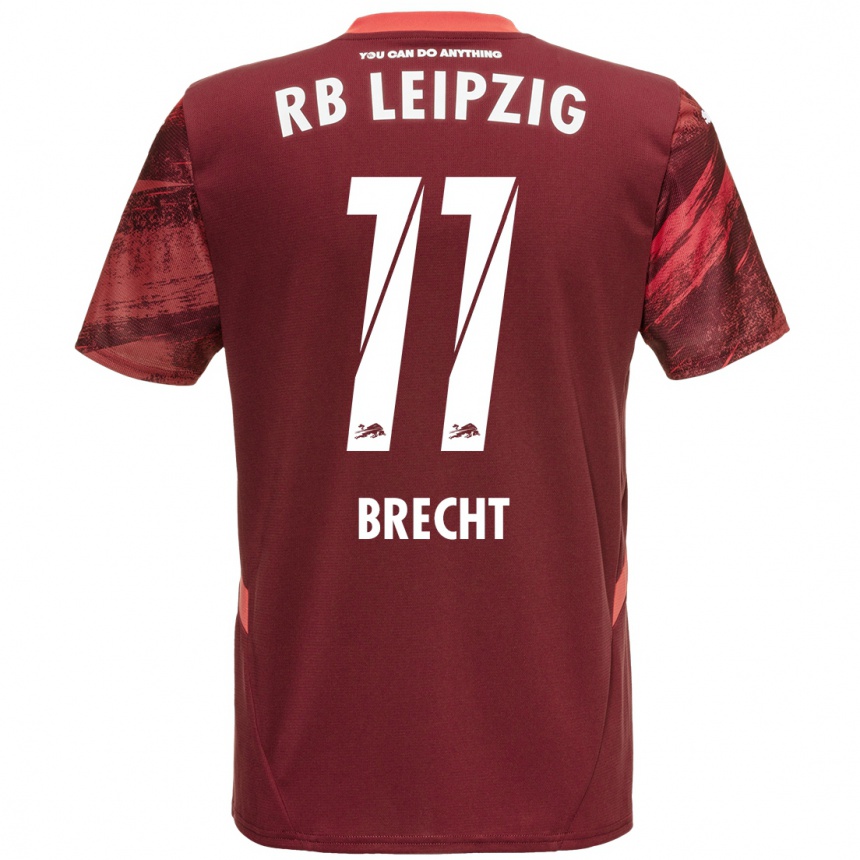 Vyrai Barbara Brecht #11 Burgundija Išvykos Marškinėliai 2024/25 T-Shirt