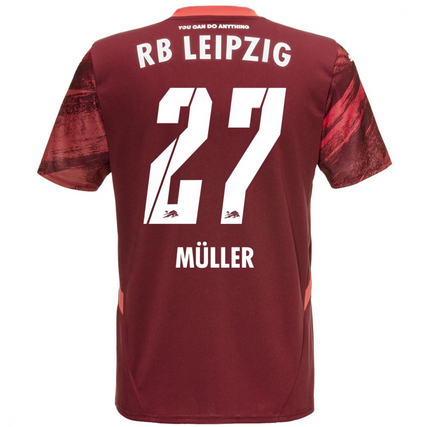 Vyrai Marlene Müller #27 Burgundija Išvykos Marškinėliai 2024/25 T-Shirt