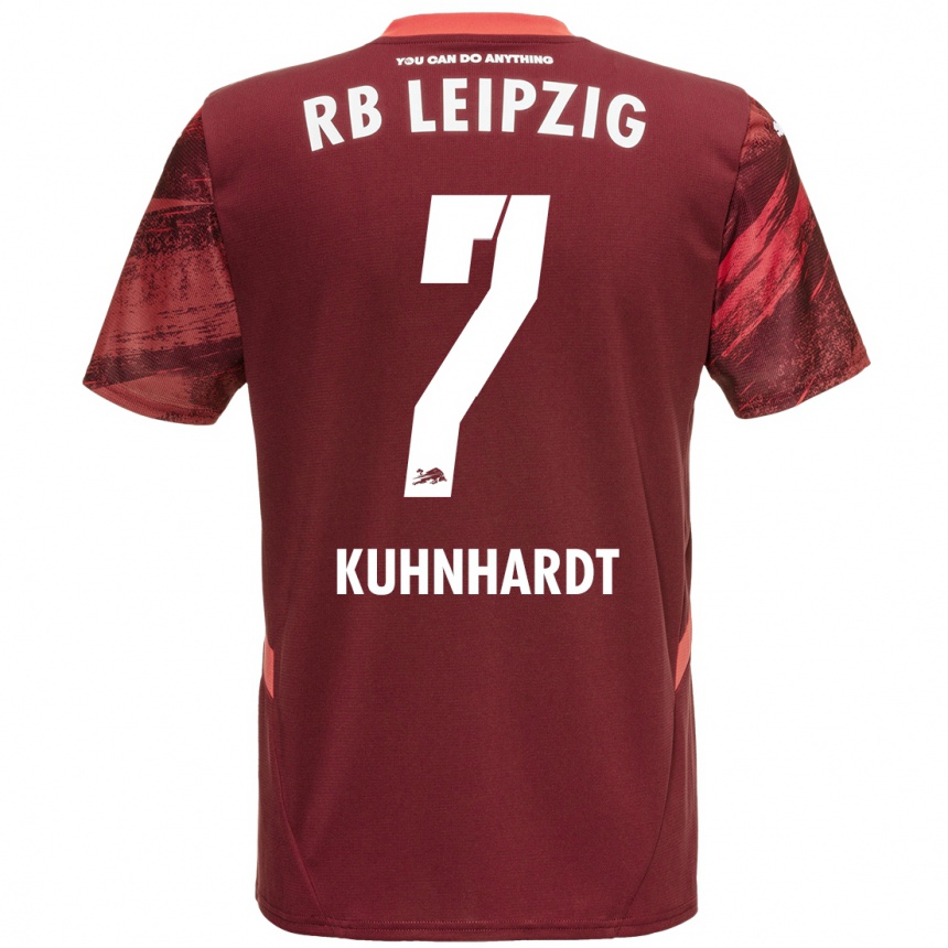 Vyrai Paul Kühnhardt #7 Burgundija Išvykos Marškinėliai 2024/25 T-Shirt