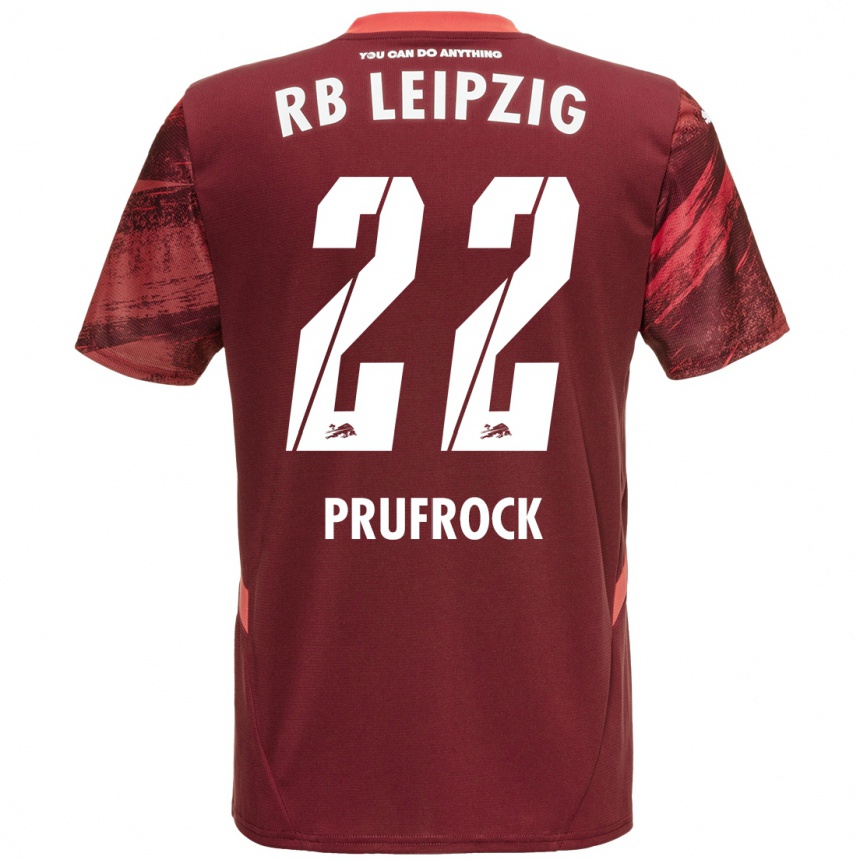 Vyrai Silas Prüfrock #22 Burgundija Išvykos Marškinėliai 2024/25 T-Shirt