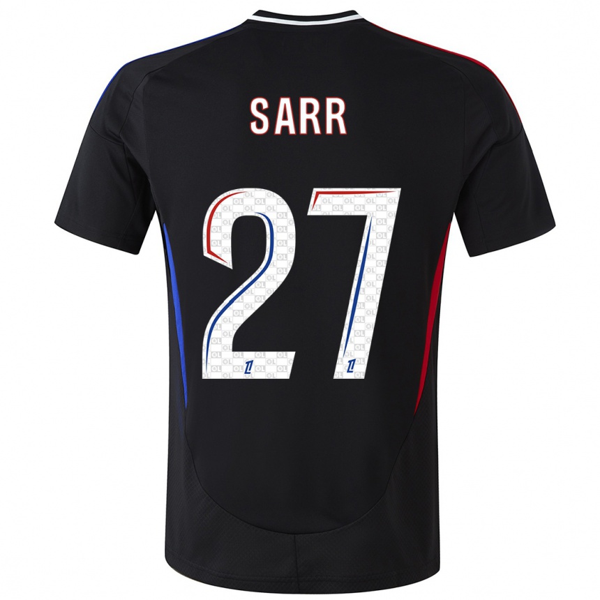 Vyrai Amin Sarr #27 Juoda Išvykos Marškinėliai 2024/25 T-Shirt