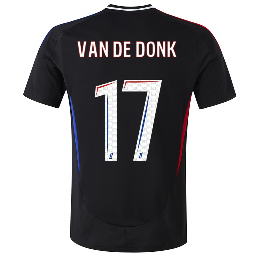 Vyrai Danielle Van De Donk #17 Juoda Išvykos Marškinėliai 2024/25 T-Shirt