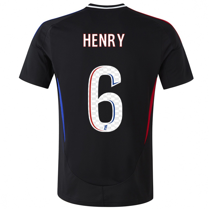 Vyrai Amandine Henry #6 Juoda Išvykos Marškinėliai 2024/25 T-Shirt